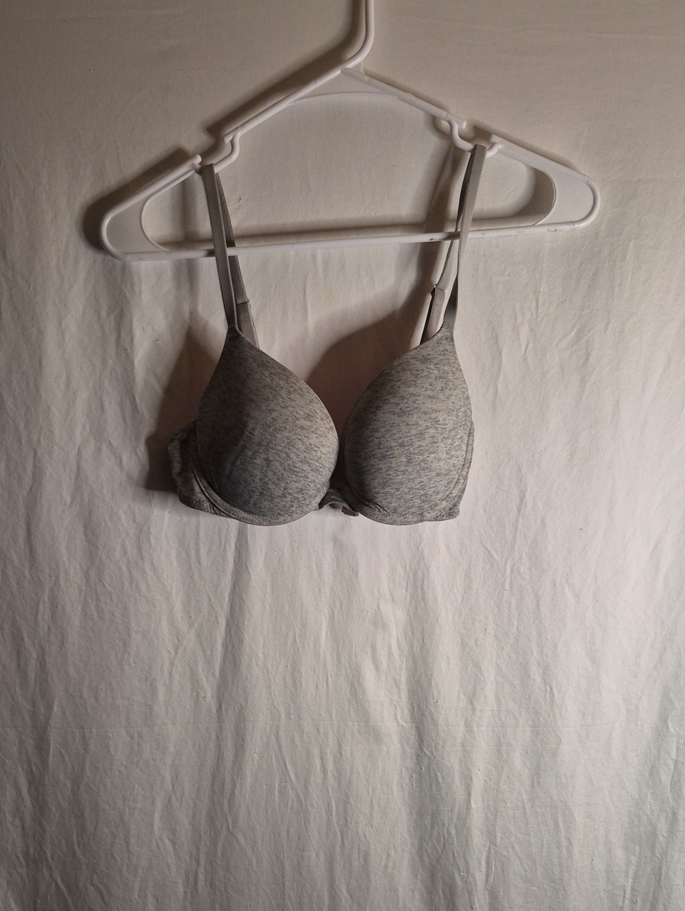 PINK Victoria's Secret Heather Gray Push-Up Bra